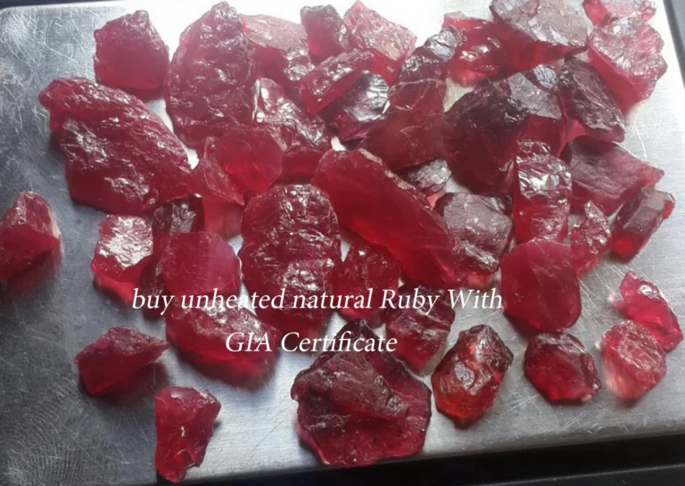 Ruby rough unheated
