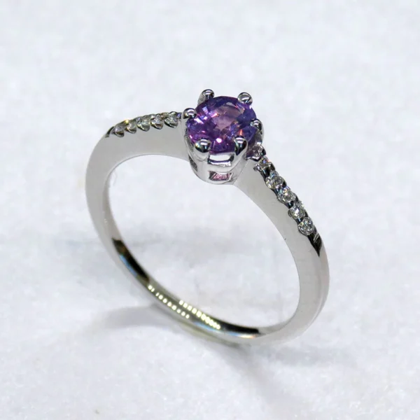 Sapphire Halo Ring