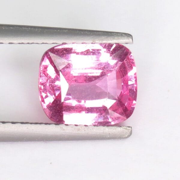 Unheated Pink Sapphire Cushion 2.53 ct - Vivid Pink Color