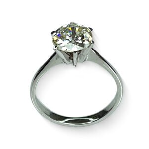 1.27 ct GIA Diamond Ring in 18K White Gold – Old European Brilliant (vintage look)